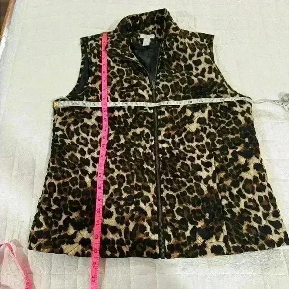 Chico Weekender Quilted Zipper Vest Size 0 (XS-S) Animal Print - Picture 3 of 4